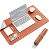 ZORBES Large PU Leather Desk Mat 90×45cm