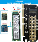 Verilux NVMe Adapter PCIe x16 for M.2 SSD 2230 2242 2260 2280 | with Gel Pad and Screwdriver