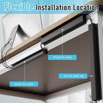 Serplex® 2Pcs Cable Management Under Desk, 15.7" Self-Adhesive Cable Organizer, No Drilling Under Desk Cable Management Tray Adhesive Under Desk Cable Channel Organizer Cable Management Rail