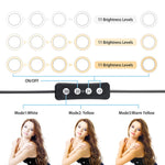 Verilux Selfie Ring Light for Makeup and Video with 6 in Dimmable Light & Mini Tripod | Bluetooth Remote