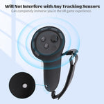 ZORBES® Controller Grips Cover for Meta/Oculus Quest 3/Quest 3S Accessories, Silicone Grips Cover with Controller Hand Straps Compatible with VR Touch Controller Cover