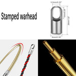 Serplex® 50ft Fish Tape Wire Puller Pulling Wire Through Conduit Easy Wire Puller Tool with Dual Looped Ends Braided Flexible Wire Puller Tool for Walls, Floors, Electrical Conduit, Networking