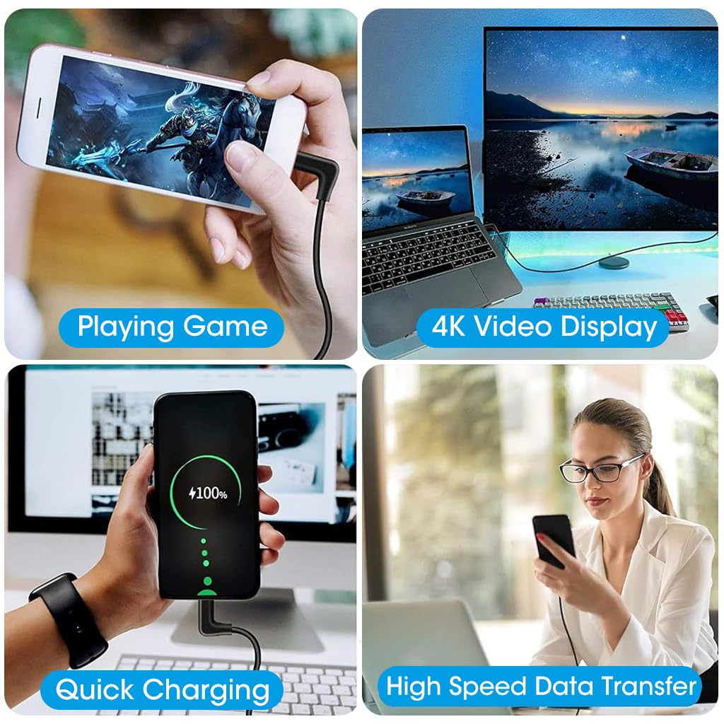 Verilux USB C to USB C Cable for Oculus Quest with PD Fast Charging and 5Gbps Data Transfer 9.8 ft