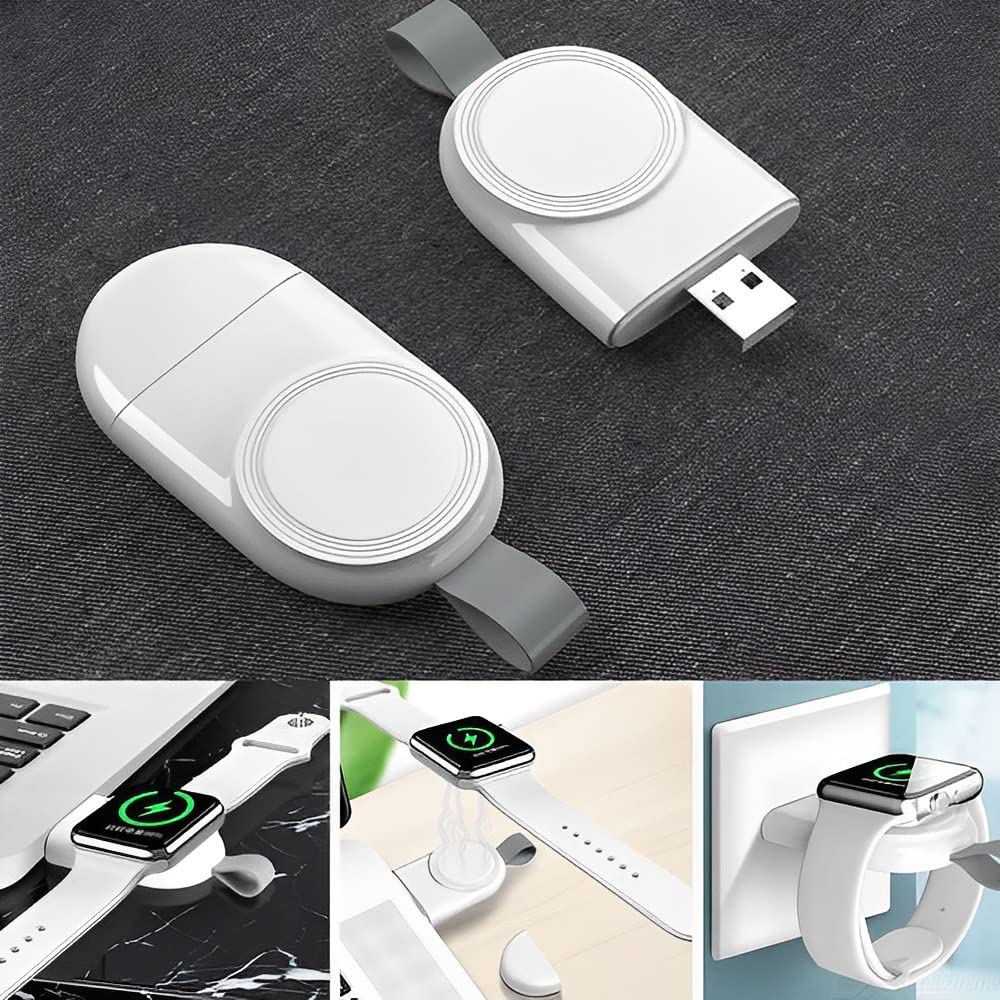 ZORBES® Charger for Apple Watch, Travel Car Charger, Portable USB Cordless Fast Charging Compatible with Apple Watch Series