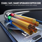 Verilux Type C to Type C Cable 3.3ft 100W Fast Charging with Magnetic Connector Nylon Braided