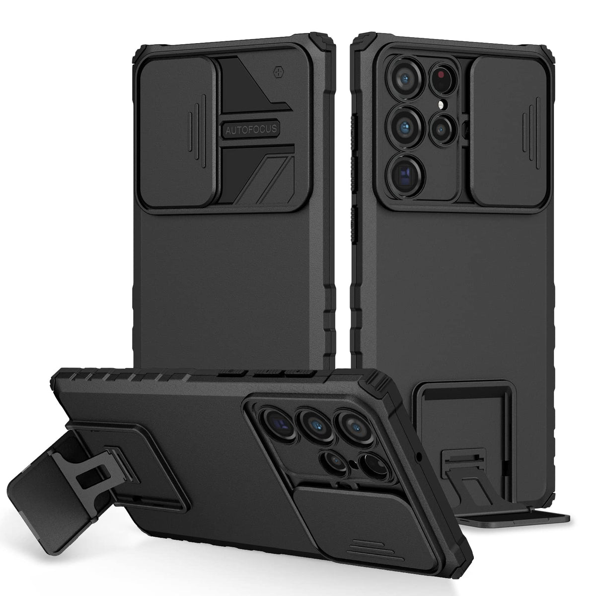 Verilux for Samsung S22 Ultra Case with Stand, S22 Ultra Cover with Camera Protection,Heavy Duty Shockproof Protective Samsung S22 Ultra Back Cover,TPU Samsung S22 Ultra Camera Protection Cases