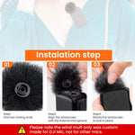 Verilux® 2 Packs Windscreen for DJI MIC 2 Wireless Lavalier Microphone Wind Muff Noise Reduction Wireless Lavalier Microphone Wind Muff for MIC 2, MIC 2 Wireless Microphone Windscreen Wind Muff Cover