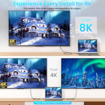 Verilux Type C to Type C Cable for Fast Charging with 240W Power and 40Gbps Transfer | 8K Display and Nylon Braided 4.9ft Design