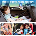 ZORBES® Car Tablet Holder, 360° Rotation Headrest Mounted Mobile Ipad Holder, Retractable Tab Holder Clip On for Car Tablet Holder Tablet Bracket for 5-11 Inches Phone or Tablet