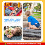 ZORBES® AirTag Bracelet for Kids, 2 Packs Silicone Watch Bands with Upgraded Studs Anti-dropping Bracelet Wristband for Children, Airtag Watch Band Kids Compatible with AirTag, Only bracelet Include No Airtag
