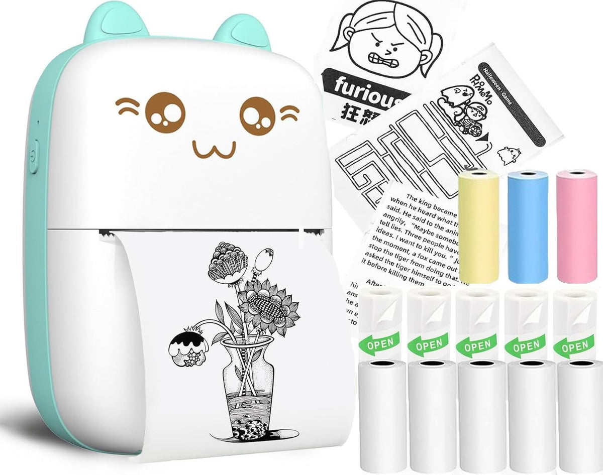 Zeitel® N1 Mini Bluetooth Thermal Printer Blue