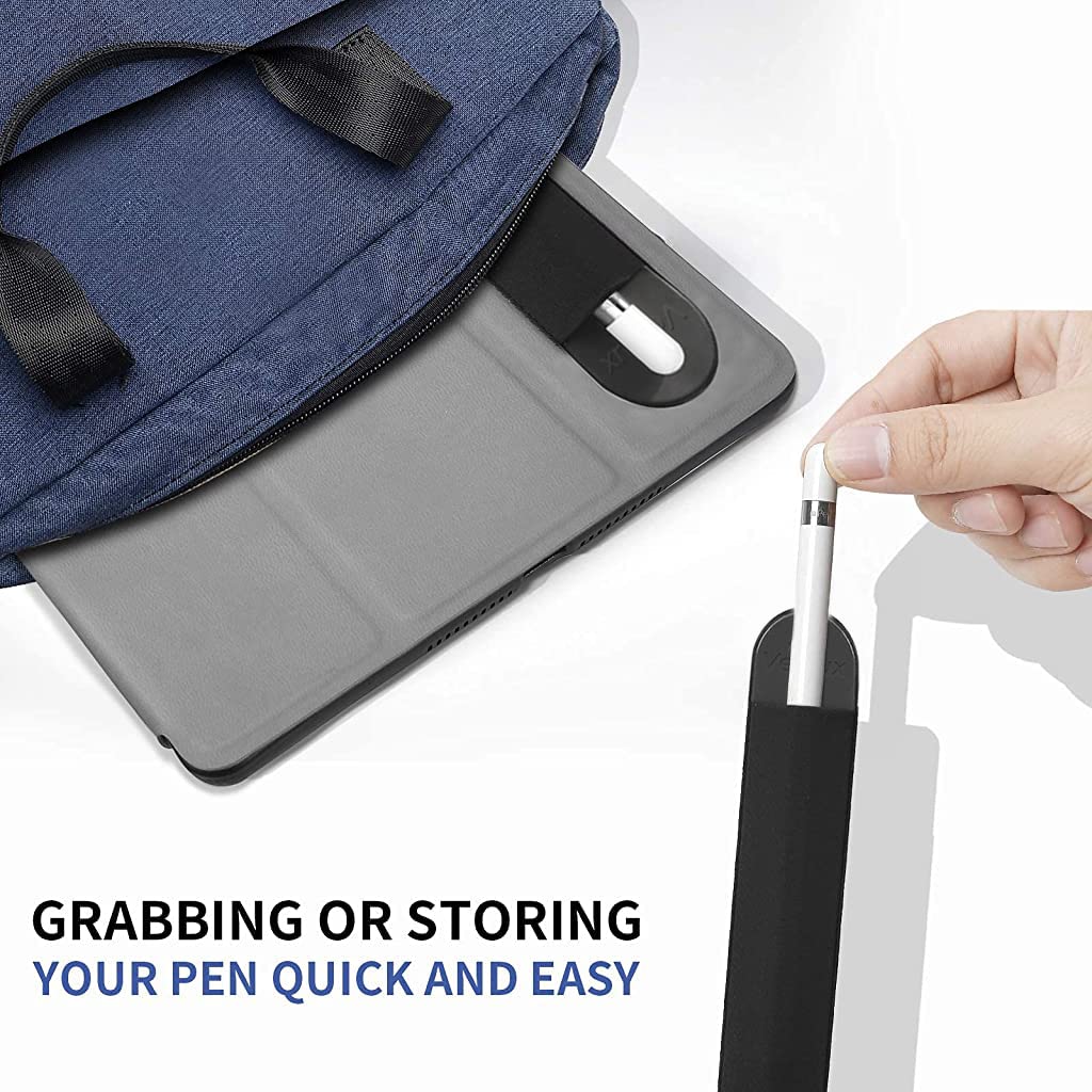 Verilux Pencil Holder Cover for Apple Pencil 1st and 2nd Generation with 2mm Thin Adhesive PU Leather and Lycra Sleeve | Secure Scratch Protection