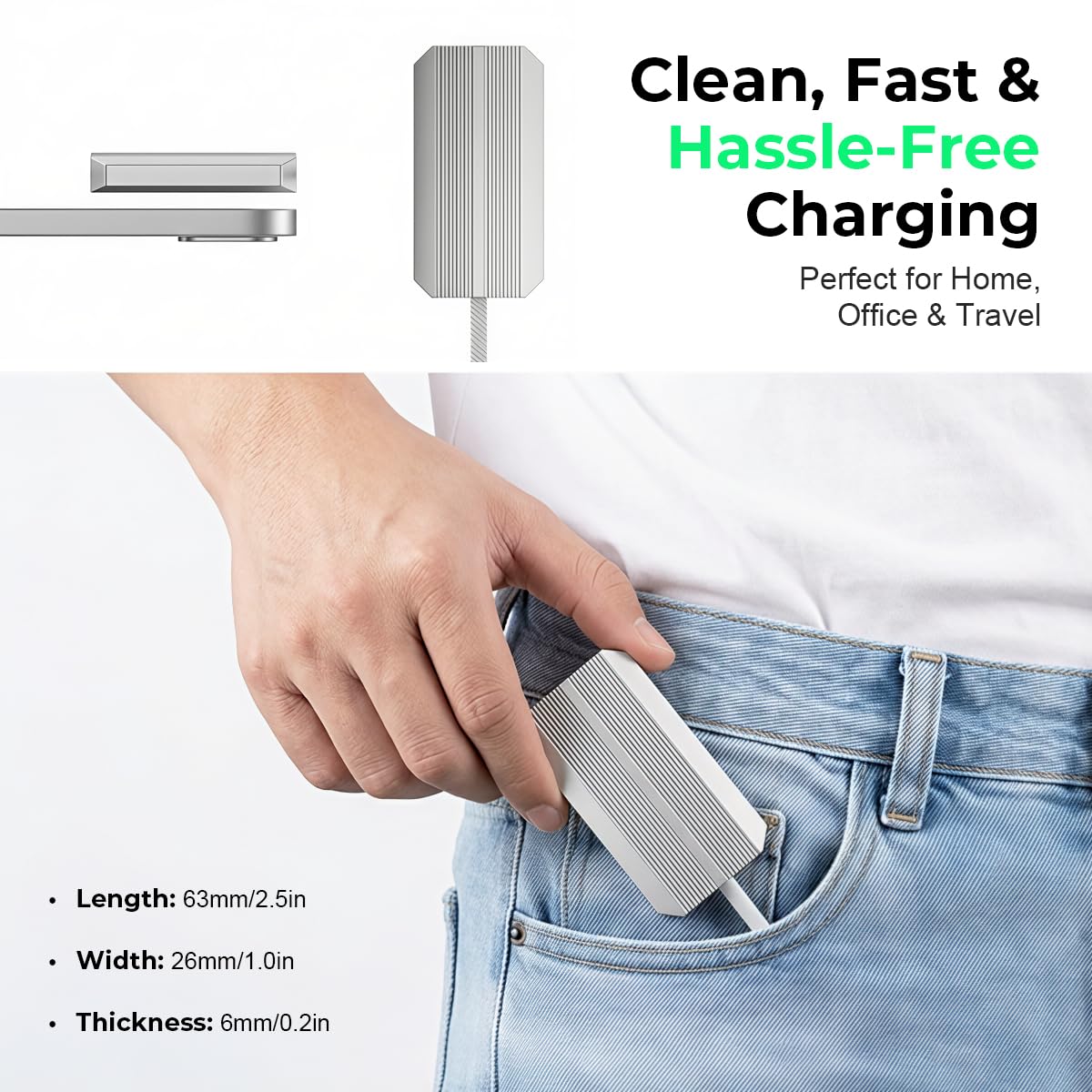 Verilux 2M Magnetic Wireless Charger for iPad Pro 12.9 & iPad Air 13