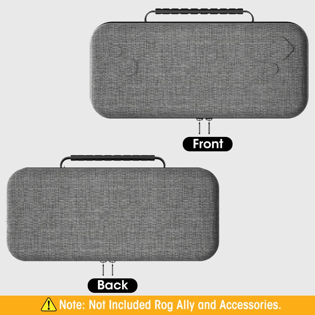 Verilux® Carrying Case for Rog Ally & Accessories, Portable Handbag for Rog Ally, EVA Carrying Case Rog Ally Organizer with Handle, Waterproof Protective Storage Bag Travel Case for Rog Ally Console