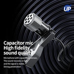 ZORBES® Lavalier Lapel Microphone Set for Outdoor Interview Live Stream ASMR Recording Noise Reduction Lavalier Lapel Microphone, Compatible with Camera Audio Recorder Smartphone