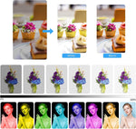 ZORBES® RGB LED Light Stick For Photography, Photography Light With RGB CCT Scene Mode, 3000K-6000K Adjustable, 360° Rotation Megnetic Suction Design, 2000mah Battery for YouTube Photoshoot LiveStream