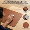 ZORBES Large PU Leather Desk Mat 90×45cm
