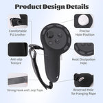 ZORBES® Controller Grips Cover for Meta/Oculus Quest 3/Quest 3S Accessories, Silicone Grips Cover with Controller Hand Straps Compatible with VR Touch Controller Cover