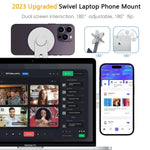 Verilux Magnetic Mobile Stand Laptop Phone Stand Adjustable Phone Holder Rotatable Tablet Stand Holder Mobile Holder Monitor Side Mount Smartphone Stand Laptop Extension Bracket for iPhone/Redmi