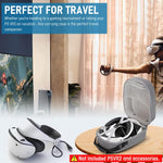 ZORBES® Carrying Case for PSVR 2 EVA Hard Case for PSVR 2 Headset Sony VR Headset Playstation VR2 Headset Travel Case with Accessories Zipper Pouch Carrying Case with Handle & Shoulder Strap