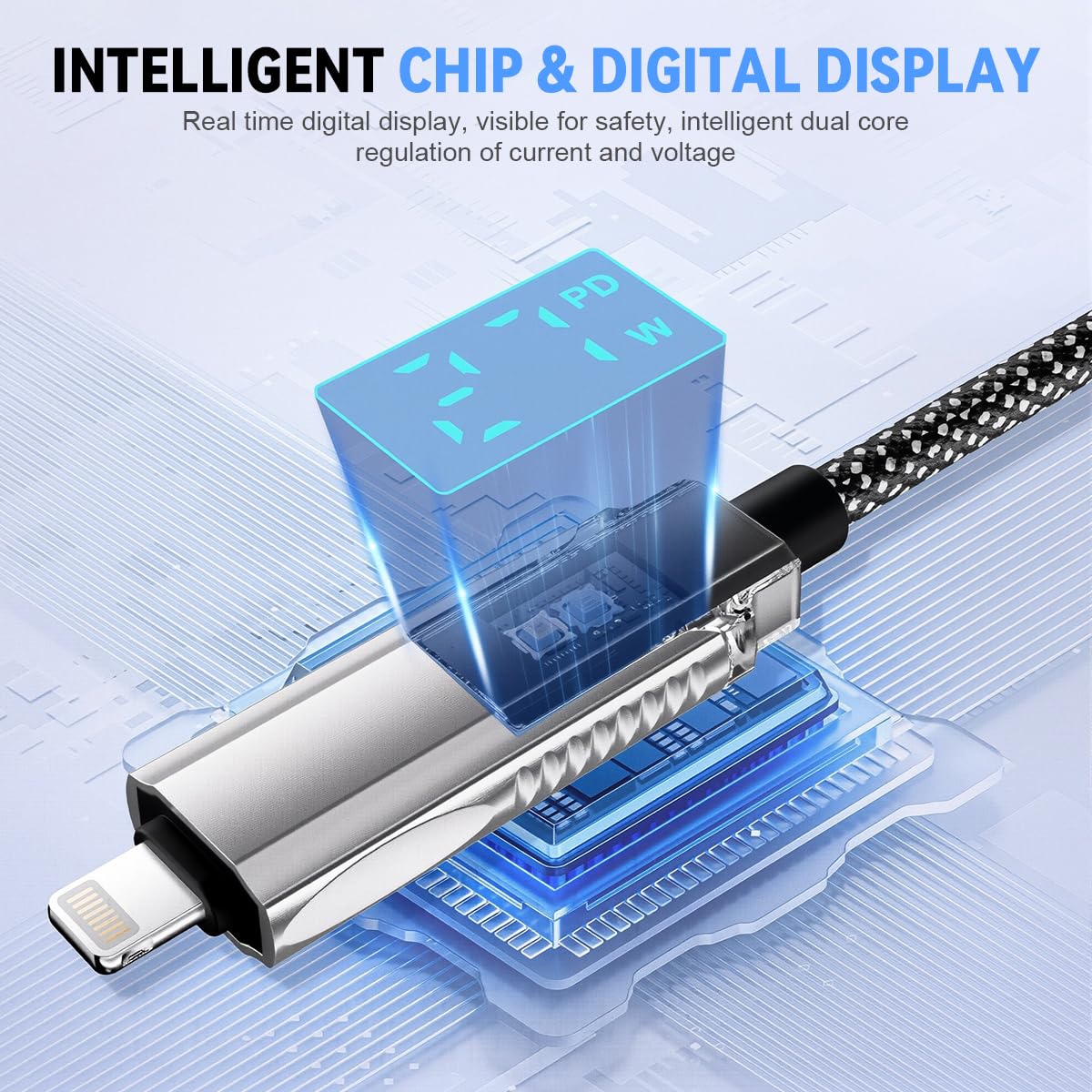 Verilux Type C to Type C Cable 6.6ft 240W Fast Charging with E Mark2.0 Chip | 480Mbps Data Transfer