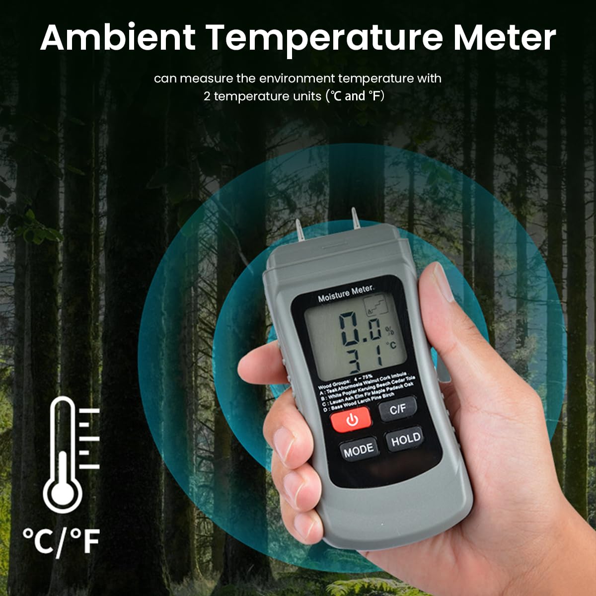 Serplex Two-Pin Wood Moisture Meter