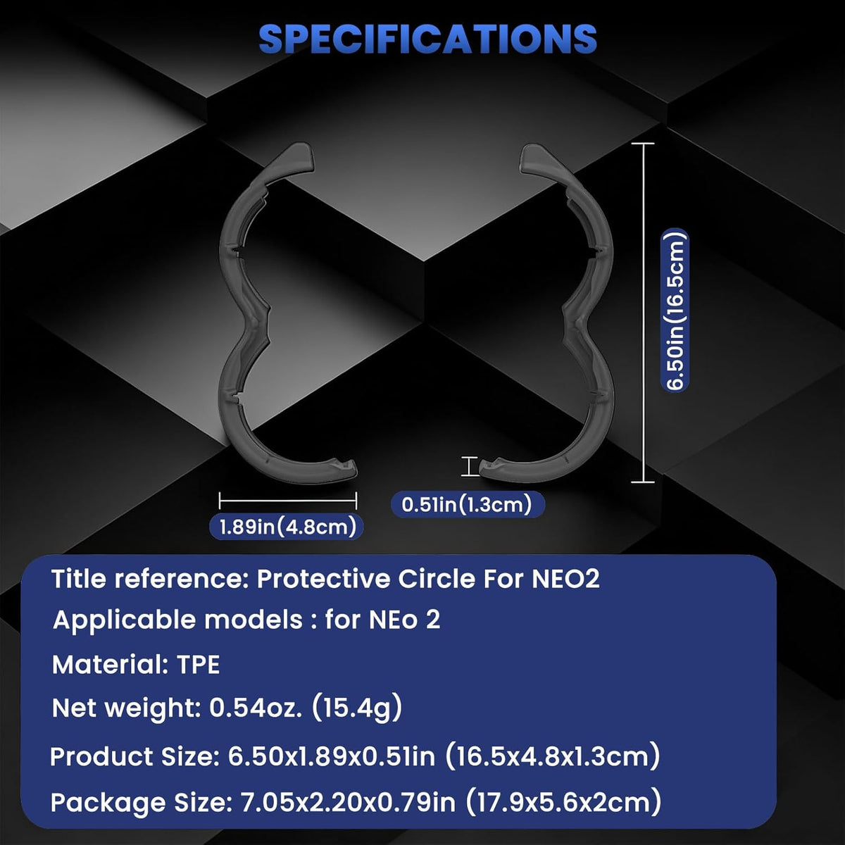 ZORBES® Propeller Guards for DJl Neo 2 Drone, Anti-Collision Drone Propeller Bumper Cover, Lightweight TPE Protective Guards Snap-on Shockproof Frame Bumper Guards