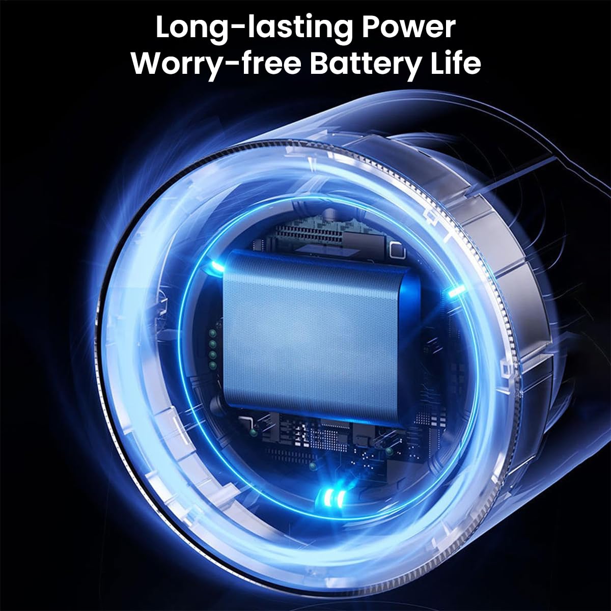 Verilux Table Fan for Home and Office with 6 in Compact Design and 360° Manual Flip | USB Rechargeable 4000mAh Airflow Adjustable Cooling Fan