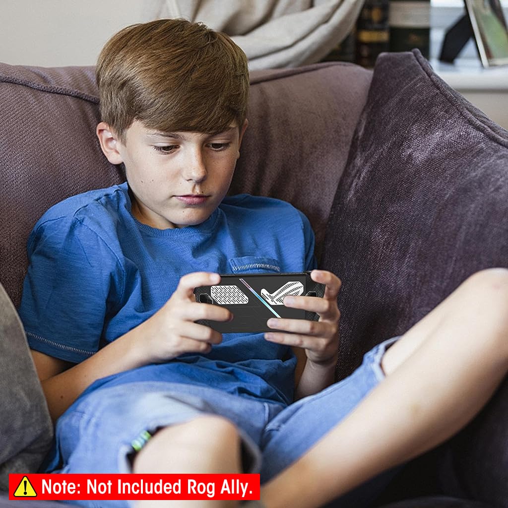 ZORBES® Case for Rog Ally Silicone Case Anti-Scratch Cover for Rog Ally Non-Slip Anti-Scratches Protective Cover for Rog Ally Protective Case Protector Game Console Skin Cover (No Rog Ally)