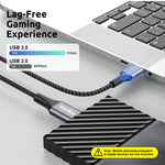 Verilux USB C Extension Cable 3.3ft with Metal Connectors and 100W PD Fast Charging | 10Gbps Data and 4K Video Transfer