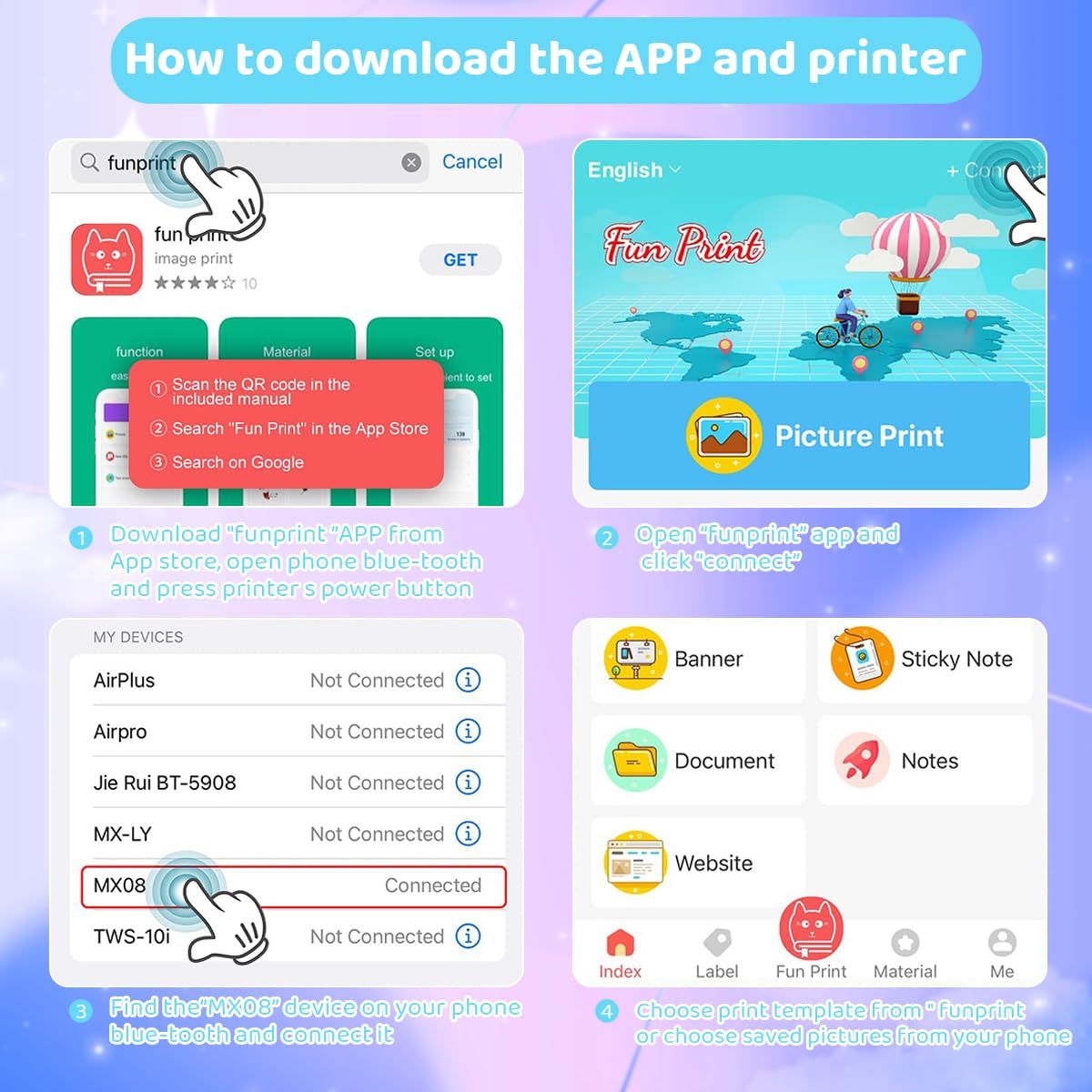 Zeitel® C3 Bluetooth Thermal Printer