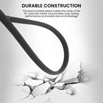 Verilux PWM Fan Hub Splitter for PC Cooling Fans featuring 1 to 5 Way Design and 15.7 in Nylon Sleeve | Easy Installation