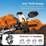 ZORBES® Motorcycle Phone Mount with Dual Vibration Dampener