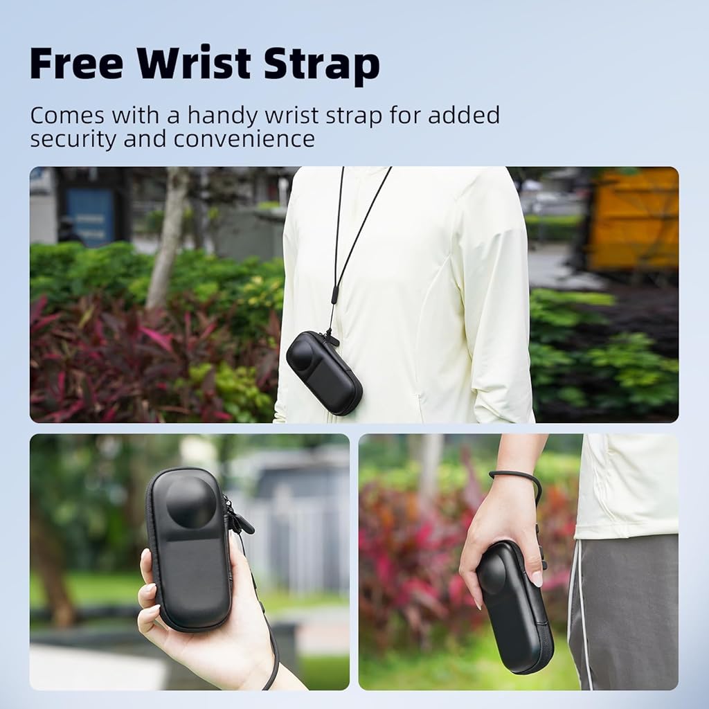 ZORBES® Carrying Case for Insta 360 X4 X5 (for Original Lens Cap), Portable Small Storage Bag Protective Cover Hard Shell Travel