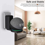 ZORBES® Wall Mount for Alexa Echo Dot 4th Generation, Space-Saving Solution Wall Holder with Cord Management for Your Smart Home Speakers, Alexa Echo Dot Accessories (Holder Only, Black)