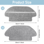 Verilux® Mopping Cloth for Mi Robot Robot Vacuum Cleaner S10 Microfiber Absorbent Wet & Dry Use Mop Cloth Replacements for Vacuum S10