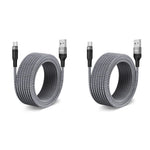 Verilux USB C Cable for Fast Charging and Data Transfer featuring 16.4ft Nylon Braided Design | 15W 3A Power Delivery