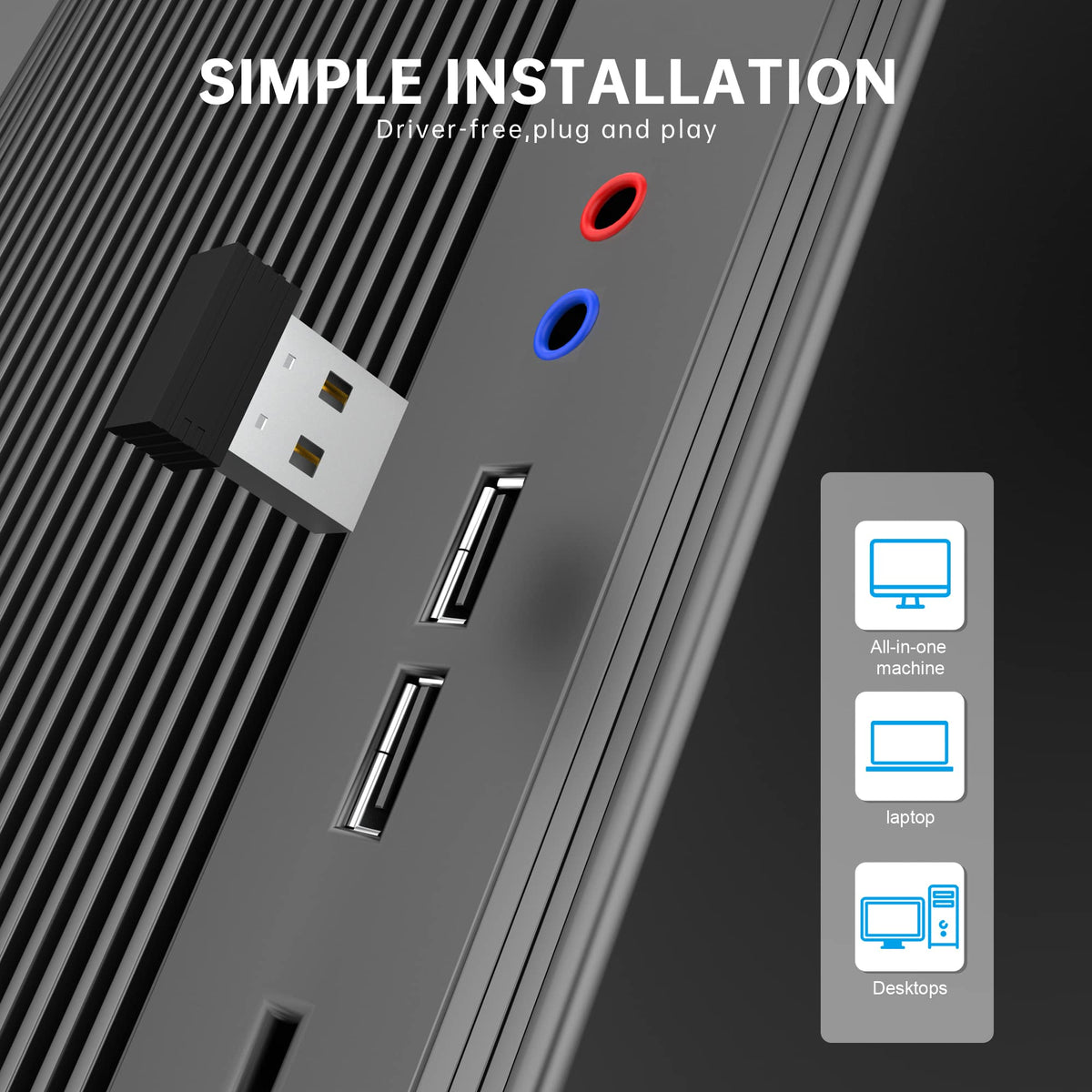 Verilux Mouse Jiggler for Telecommuting with 2 Moving Modes and Type C Adapter | Driver Free USB Mover