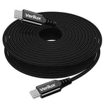 Verilux Type C to Type C Cable for Fast Charging with 5m Length and Nylon Braided Design