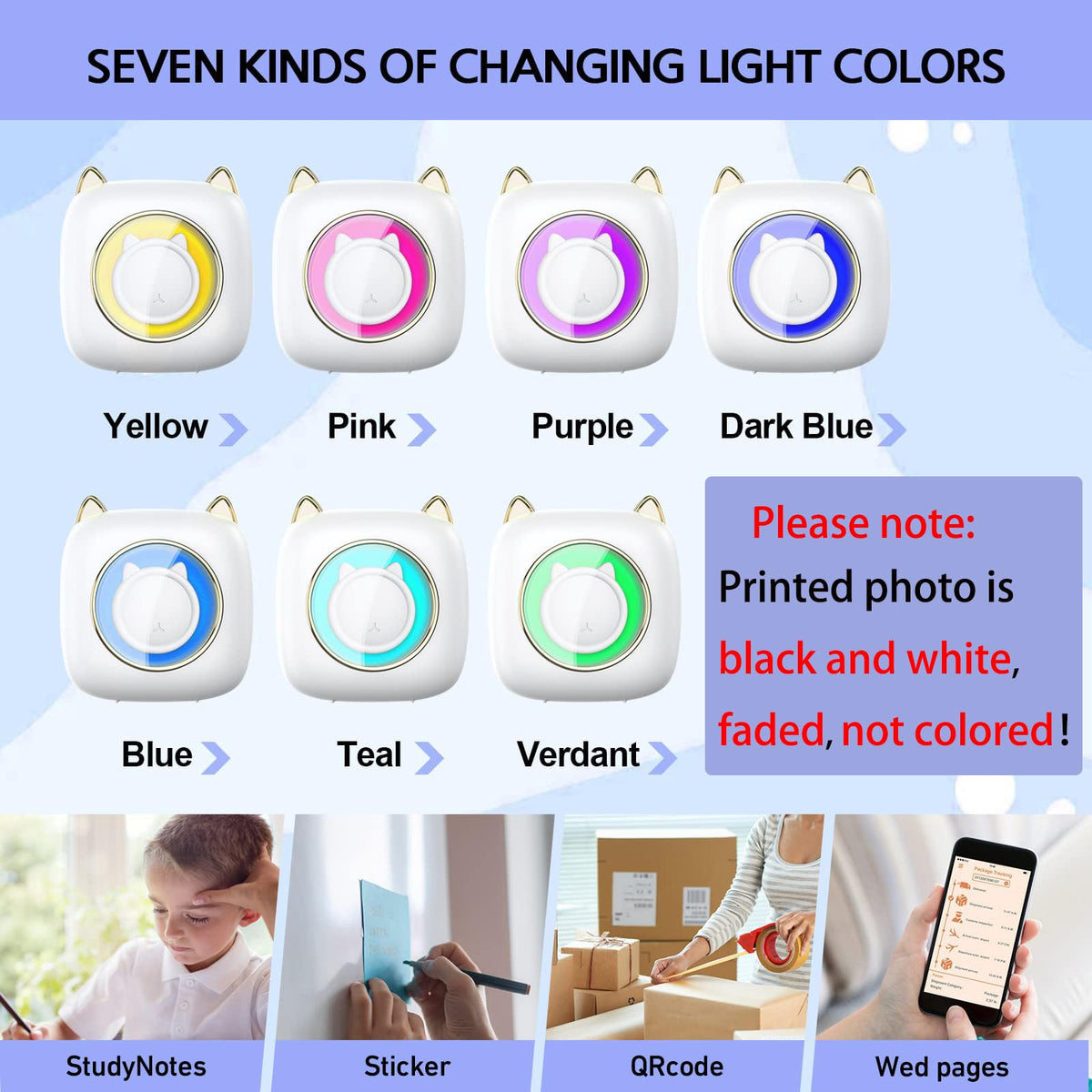 ZORBES® B1 Mini Thermal Printer