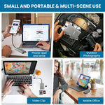 Verilux SD Card Reader for Fast Photo and Video Transfer with Dual USB-C and USB-A | 10Gbps Plug and Play Access for Laptops and Smartphones