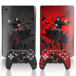 Verilux Skin Cover Sticker for PS5 Disc Edition featuring Uchiha Itachi Vinyl | Anti Scratch Water and Dust Resistant