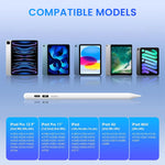 Verilux® Stylus Pen for iPad 2018 and Later iPad Pencil with LCD Power Display High Precision & Double Tap ON/Off Pencil & Palm Rejection for Apple Tablet Smart Pen for Tablet with Tilt Sensitivity