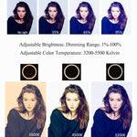 Zeitel® Smartphone Live Ring Light Multi-Functional Photography Fill Light Desktop Beauty Light for Selfie (White)