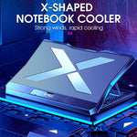 Verilux Laptop Cooling Pad for 11–17.3 Inch Notebooks with 6 Quiet Fans and Dual USB Ports | Adjustable RGB Stand