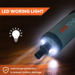 Verilux® Handheld Electric Screwdriver Kit - 4V Cordless Electric Screwdriver, LED Work Light, 26 pieces Screwdriver Bits, Screw Adapter, Tool Case, USB C Cable, Power Screwdriver(Grey)