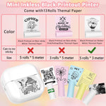 Zeitel® Portable Thermal Mini Printer A8 (Pink)