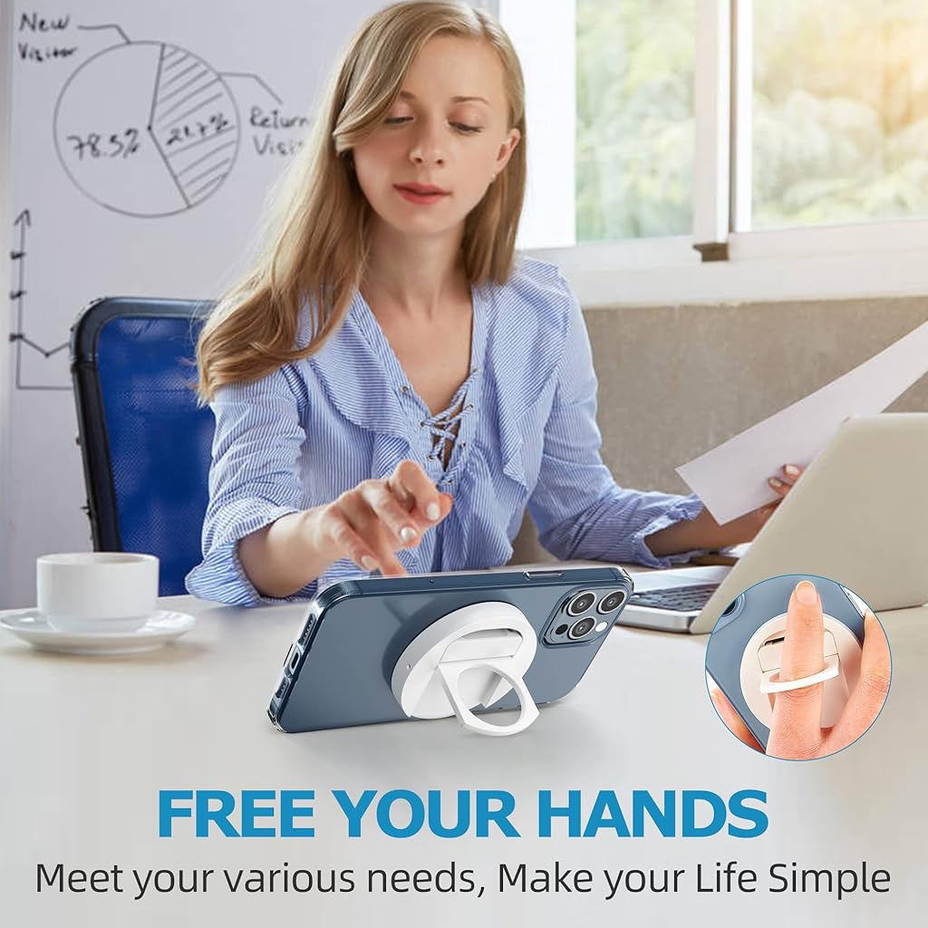 ZORBES® Continuity Camera Mount Magnetic Laptop Phone Holder for MacBook Laptops iPhone 14 13 12 Series Compatible with Magsafe Webcam Mount for iOS 16 macOS Ventura 3PCS