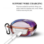 ZORBES® Fashion Design Protective Cover for Samsung Galaxy Buds Pro(2021),Galaxy Buds 2,Galaxy Buds Live,Shockproof Cover for Creative Design Key Ring (Without Earphone, Seperate Pieces Design)