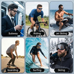 ORBES® Silicone Ear Grips & Noise-Reducing Ear Plugs for Smart Glasses, Slide in Ear Hooks & Audio Enhancer Tips Compatible with R-ayBan Meta, O-akley Meta, XREAL, Rokid & VITURE Glasses